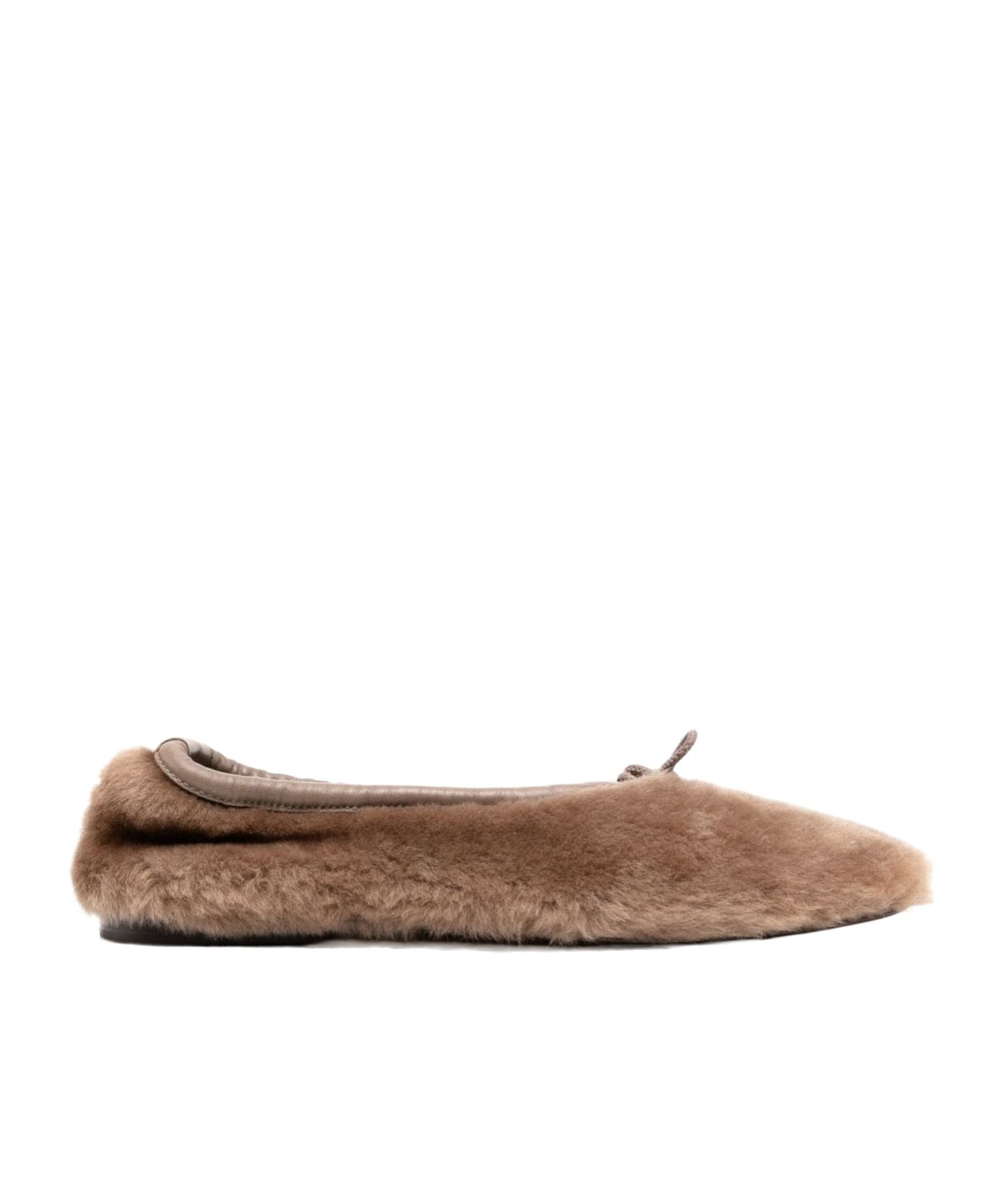 Hereu Women Puntera Shearling Ballets In Brown