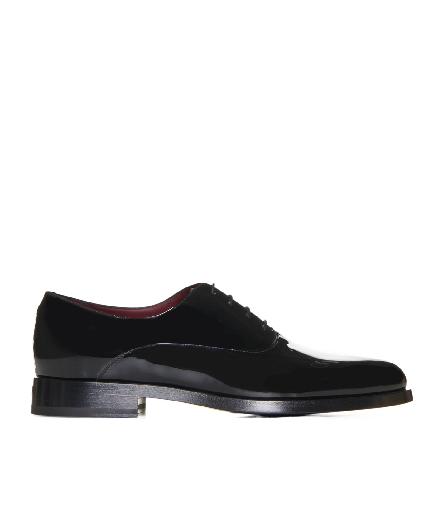 Valentino Patent-leather Oxford Shoes In Black