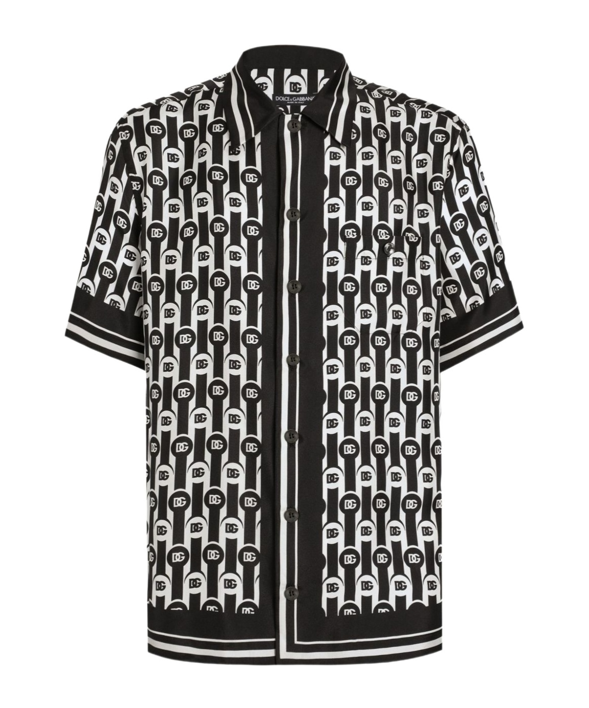 Dolce & Gabbana Personalized Wardrobe Shirt With Chest Pocket In Multi