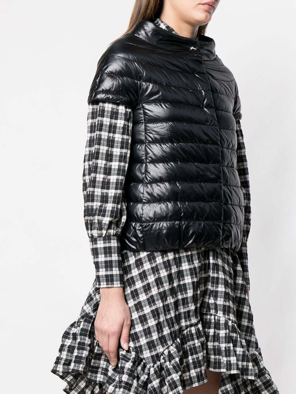 Shop Herno Greta Padded Jacket In Black