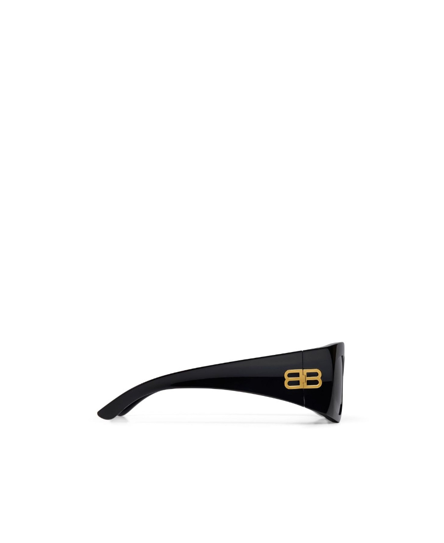 Balenciaga Hourglass Rectangle-shape Sunglasses In Black