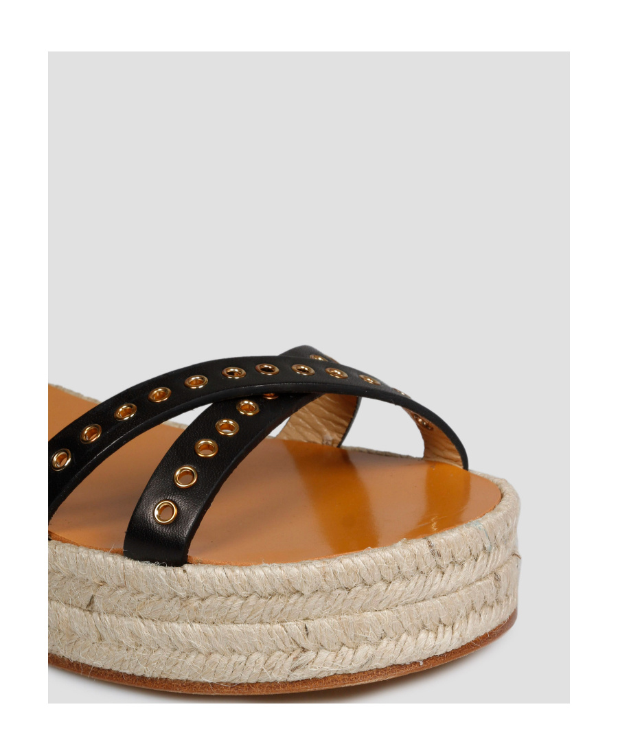 Isabel Marant Logo Flat Sandals In Nude