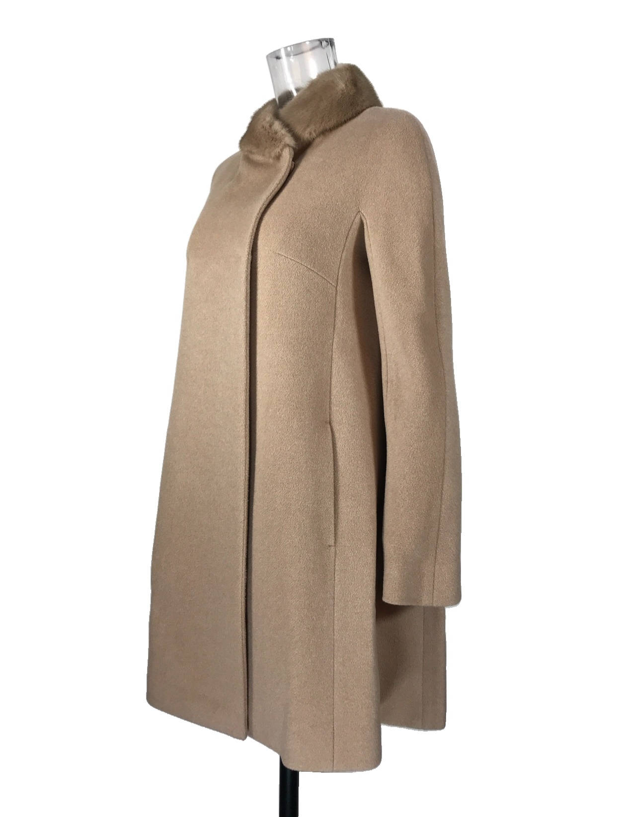 Max Mara Long-sleeved Coat In Brown