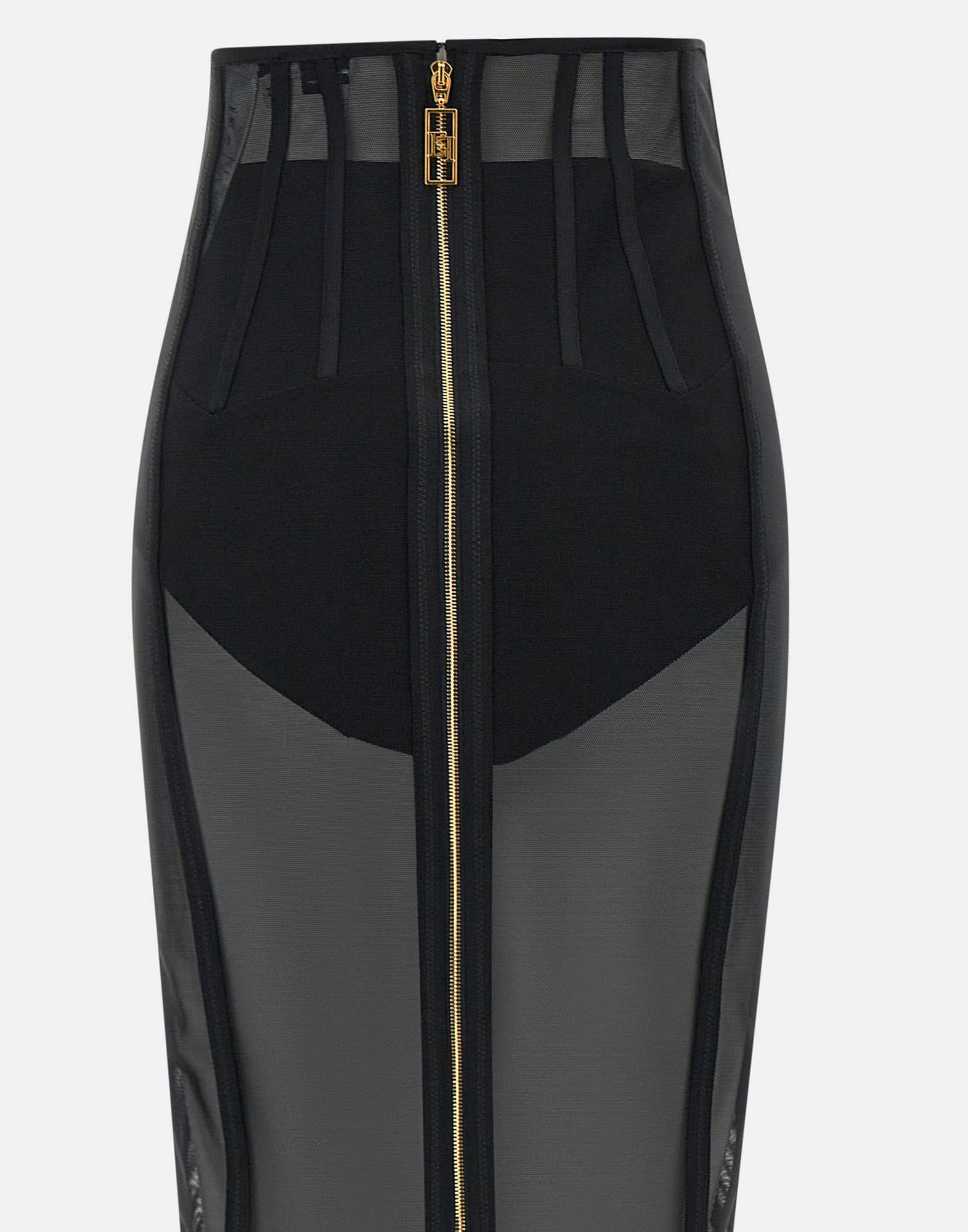 Elisabetta Franchi Events Tulle Midi Skirt In Black