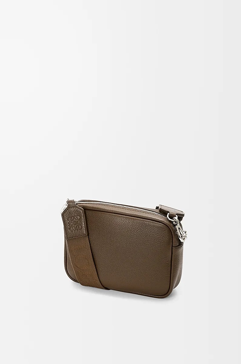 Loewe Small Pebble Messenger Bag In Supple Grained Calfskin