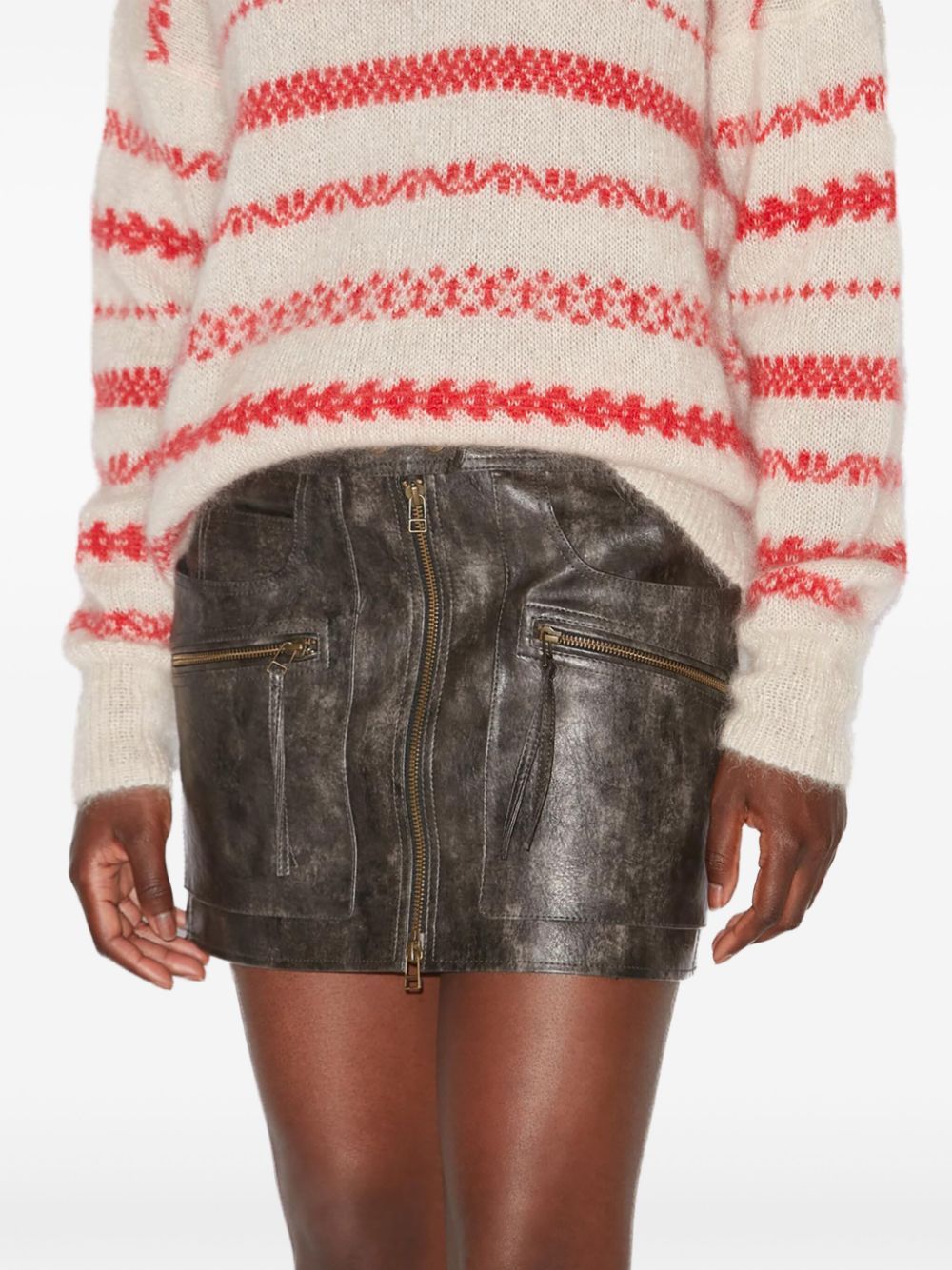 Isabel Marant Étoile Marant Etoile Women Claudine Faux Leather Mini Skirt In Black