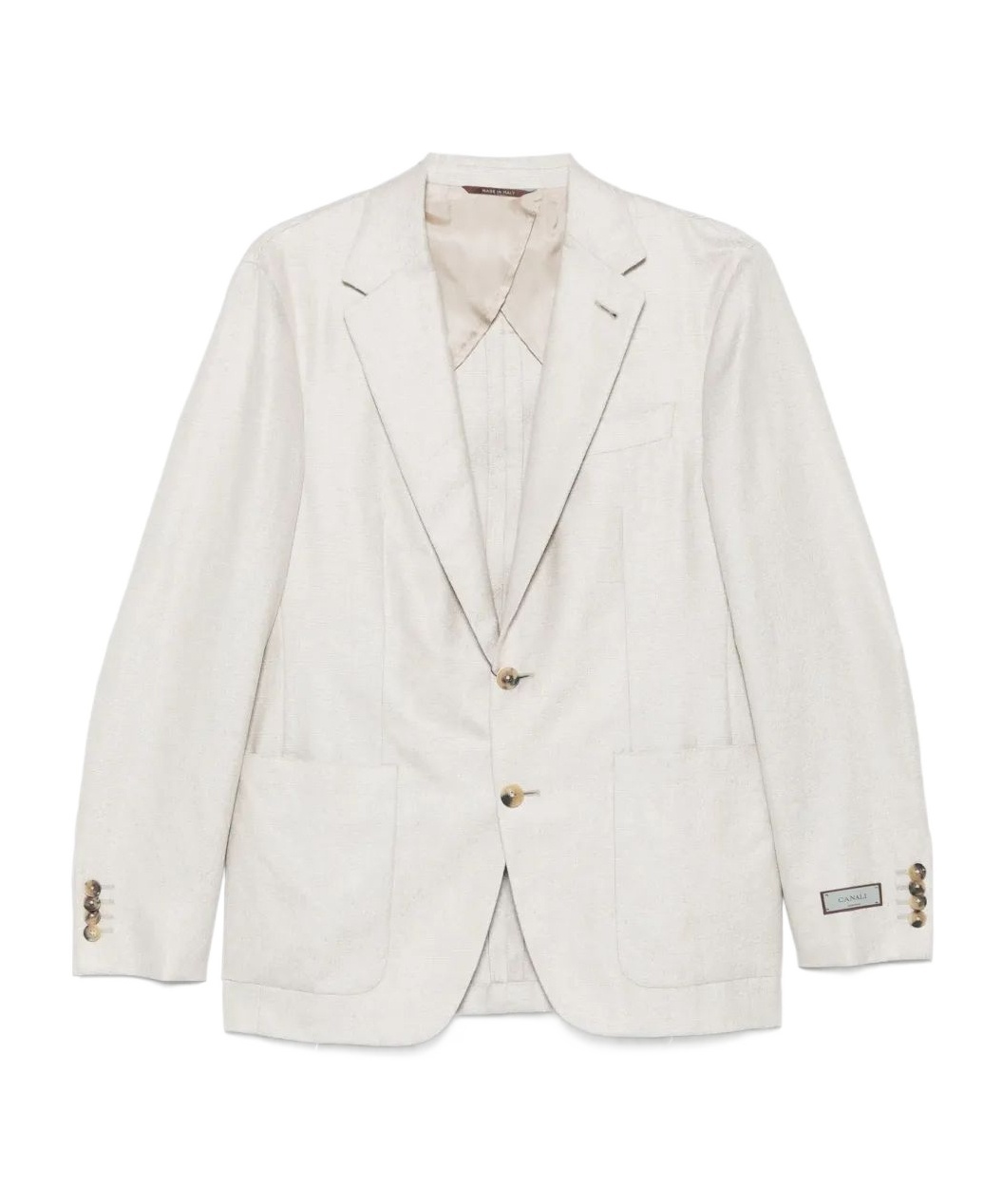 Canali Single-breasted Blazer In White