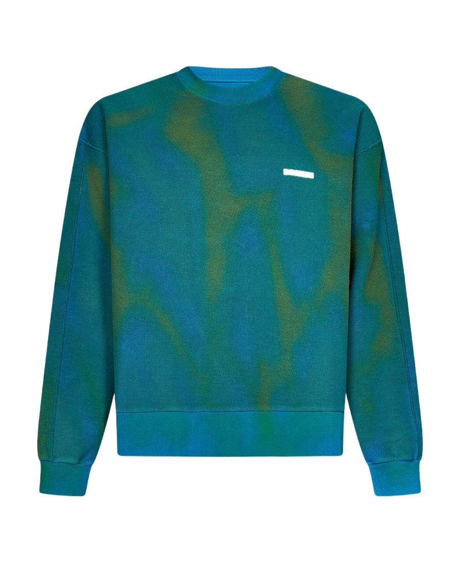 Bonsai Spray-effect Sweatshirt In Green