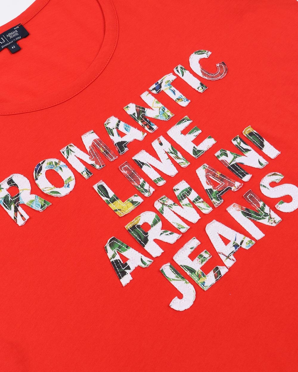 ARMANI JEANS ROUND-NECKED LOGO T-SHIRT