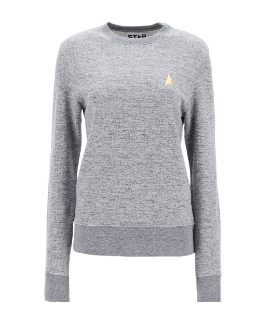 Golden Goose Round Neck Hoodie In Gray