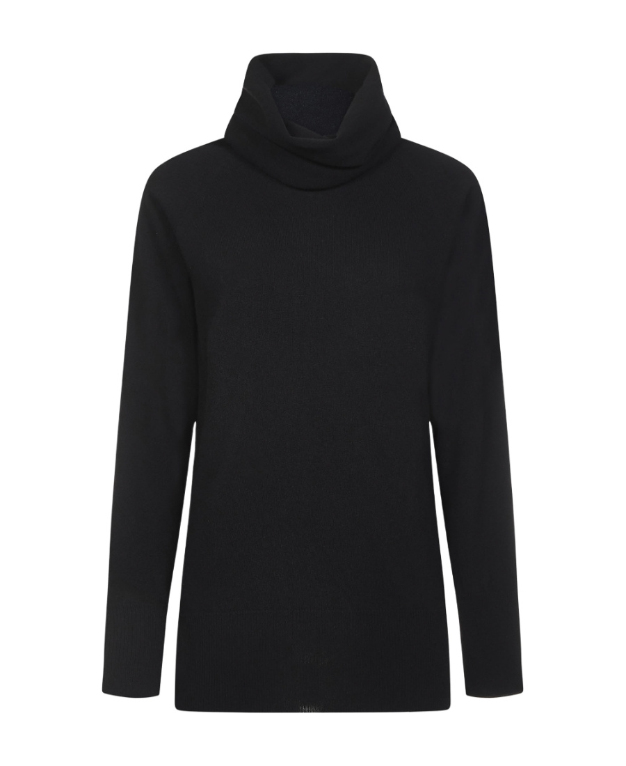 Malo Roll-neck Cashmere Jumper In Black