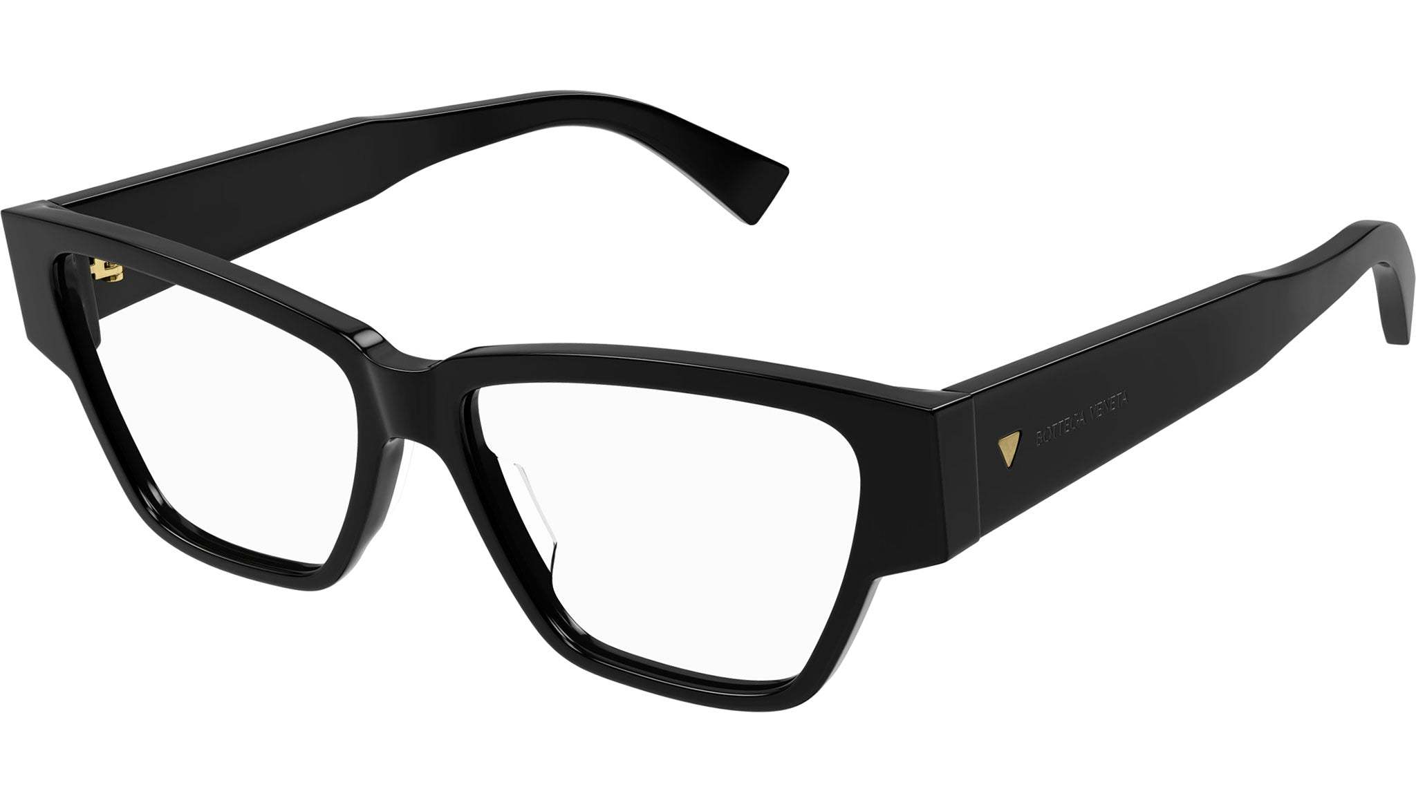 Bottega Veneta Cat Eye Frame Glasses In Black
