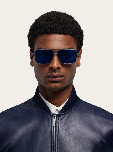 Ferragamo 62mm Oversize Aviator Sunglasses In Brown