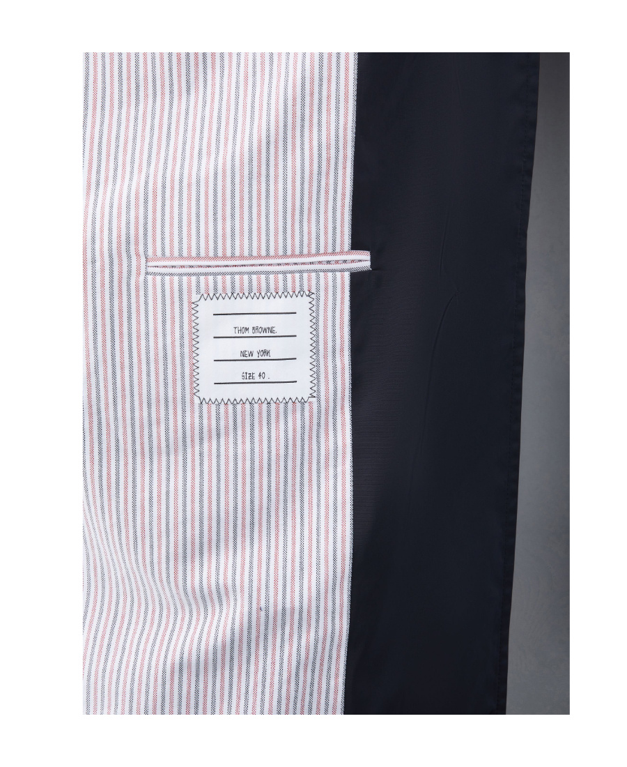 Thom Browne Belted Single-breasted Coat In Black