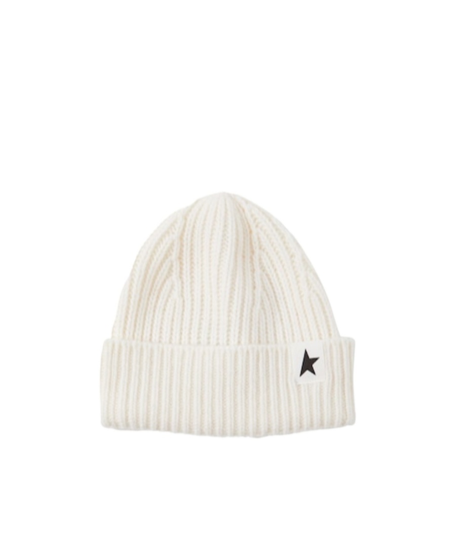 Golden Goose Deluxe Brand Star Patch Ribbed Beanie