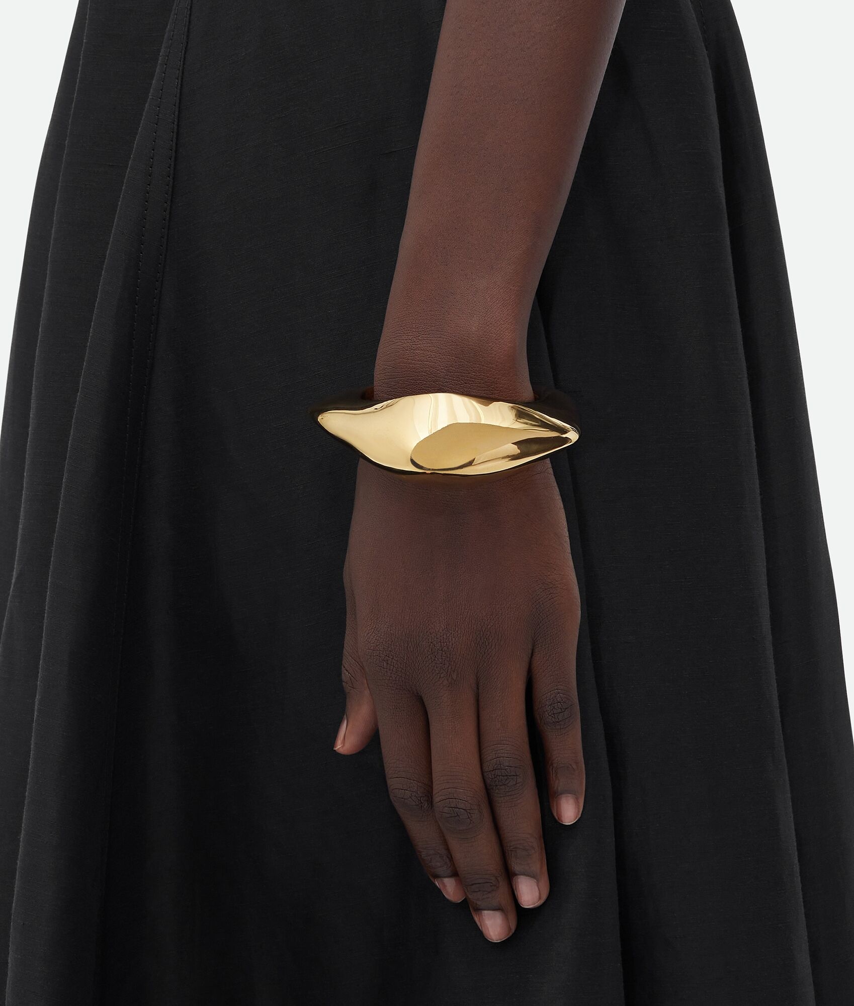 Bottega Veneta Logo Fin Bracelet In Yellow