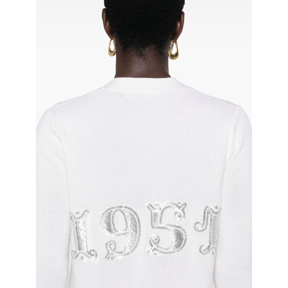 Max Mara Wool And Cashmere Blend Cardigan In White