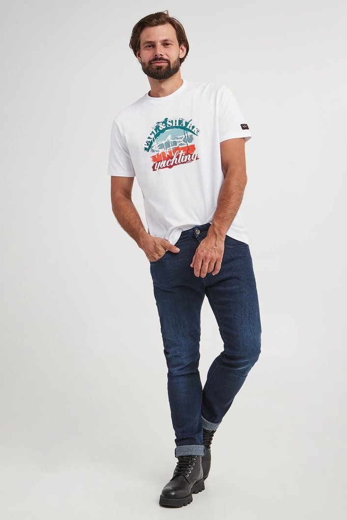 Paul & Shark Short-sleeved T-shirt In White