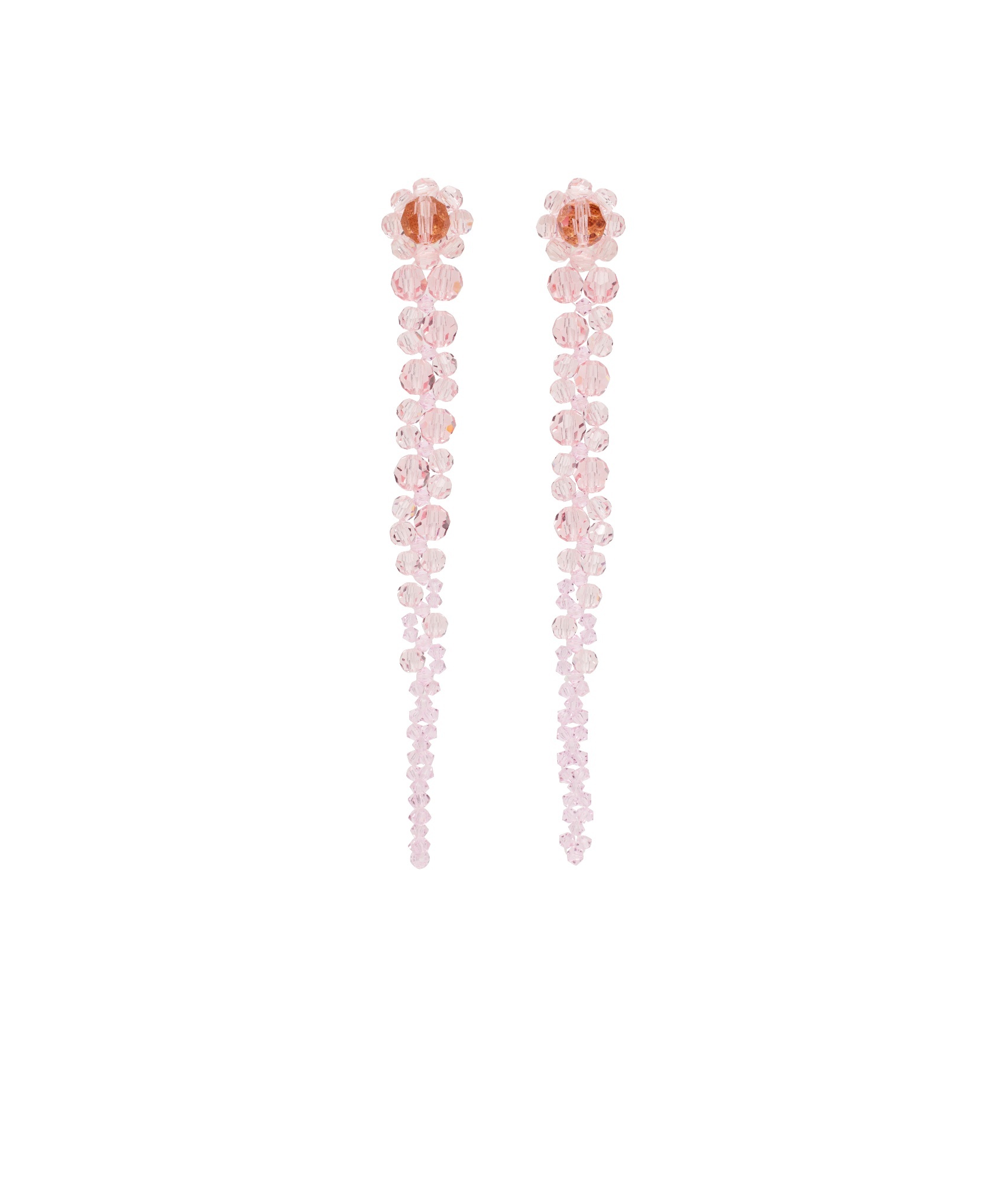 Simone Rocha Water Drop Earrings In Pink