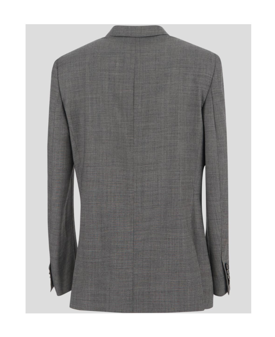 Stella Mccartney Grey Double-breasted Blazer In Gray