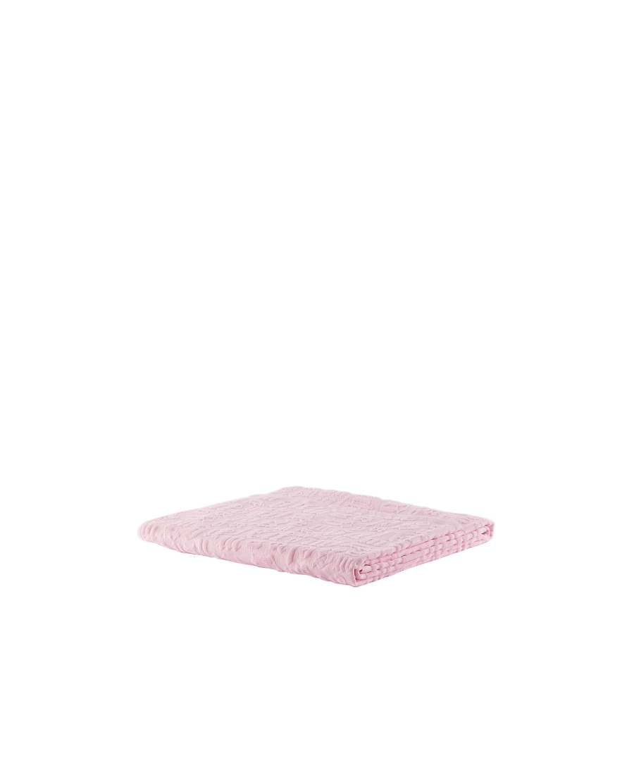 Palm Angels Logo Rectangular Bath Towel In Pink