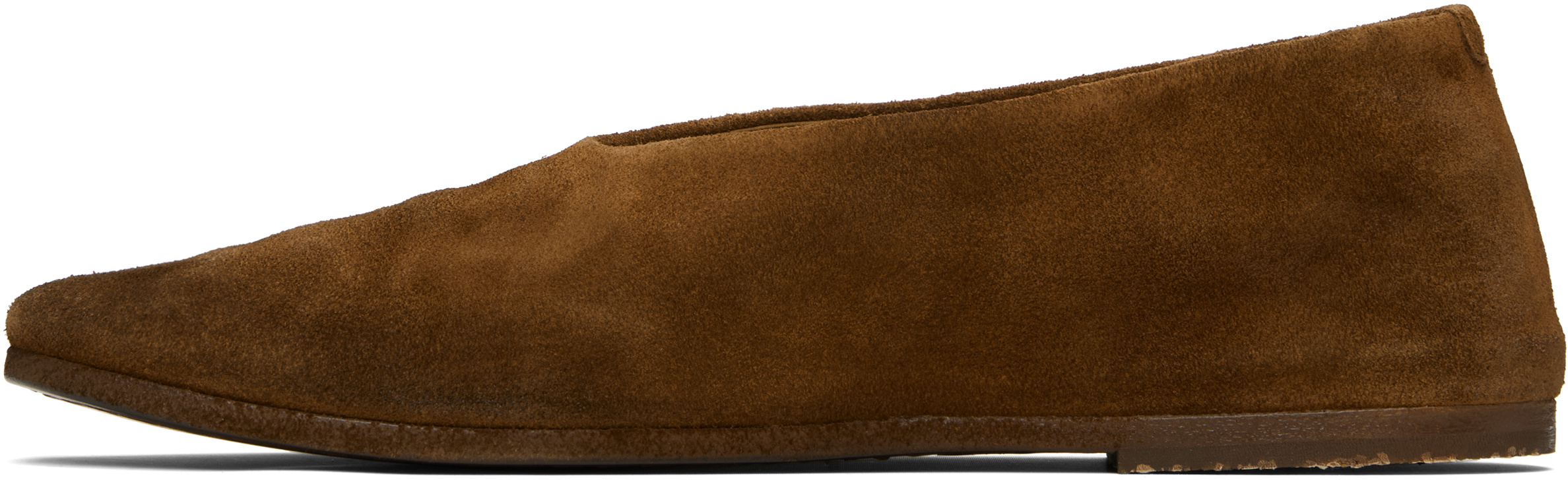 Marsèll Coltellaccio Suede Flat Ballerinas In Animal Print