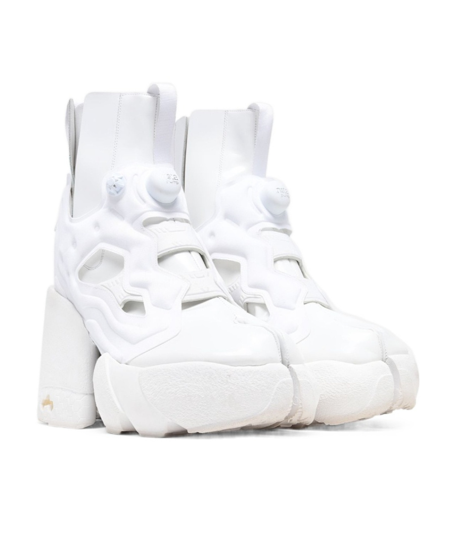 Maison Margiela X Reebok Tabi Instapump Fury Hi Ankle Boots In White
