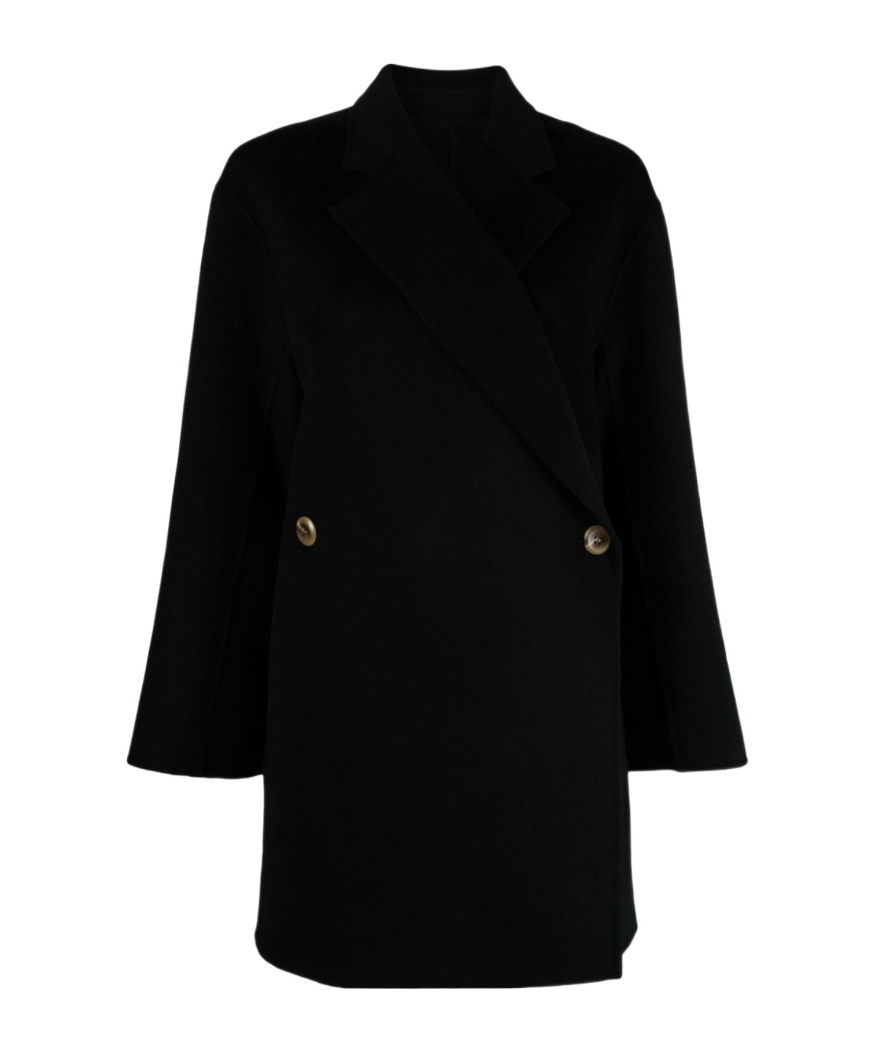 By Malene Birger Ayvia Double-breasted Wool Coat In Black