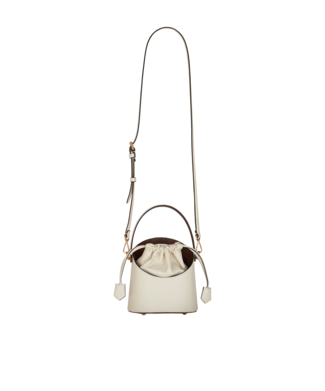 Etro Mini Saturno Leather Shoulder Bag In Nude