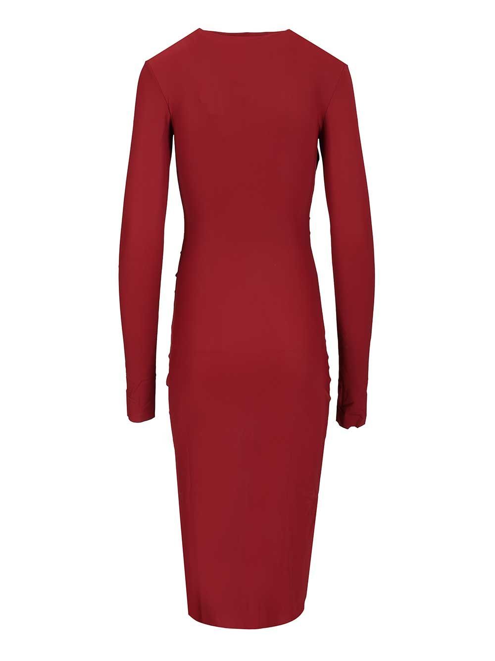 Amazuìn Francis Midi Dress Dresses Bordeaux In Red