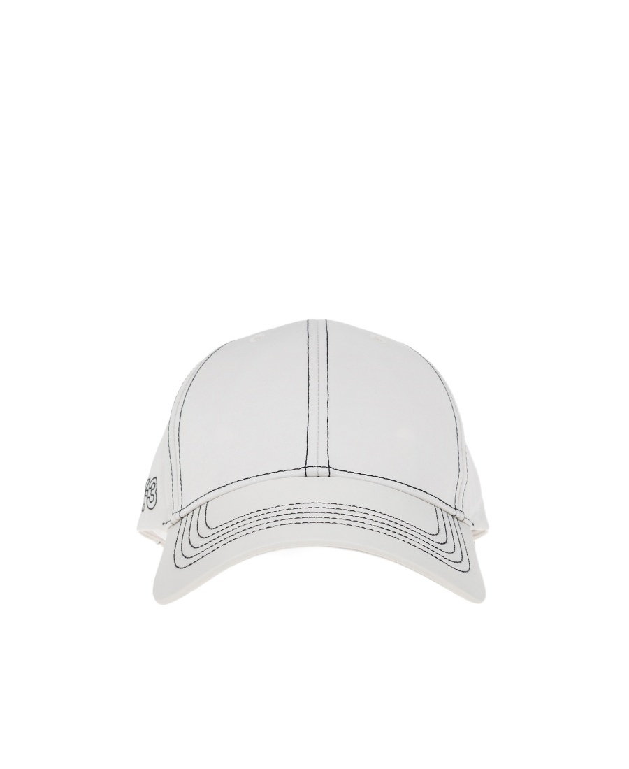 Y-3 Stitch Logo Cap In Gray