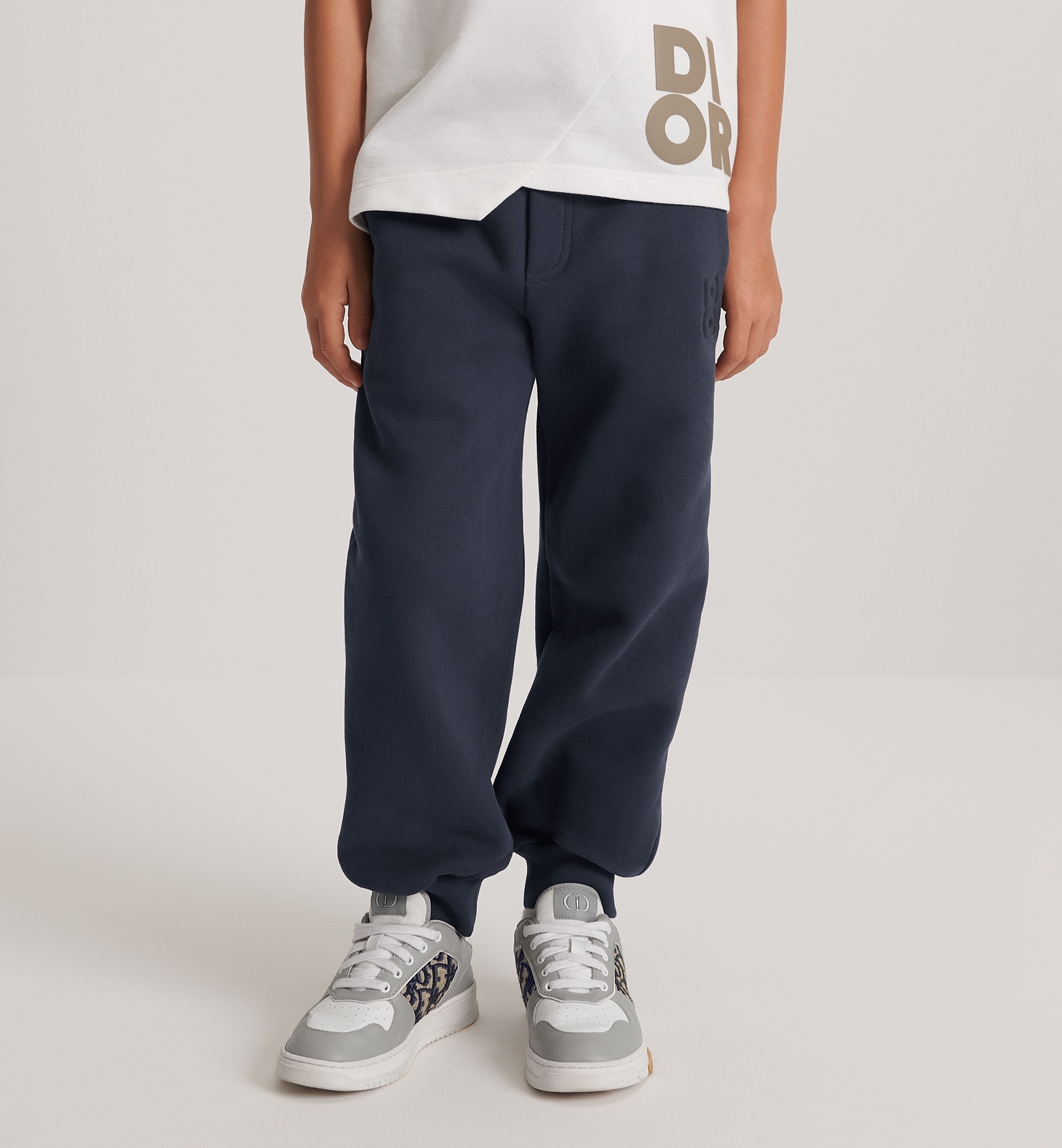 Dior Elastic Waist Sweatpants In Black