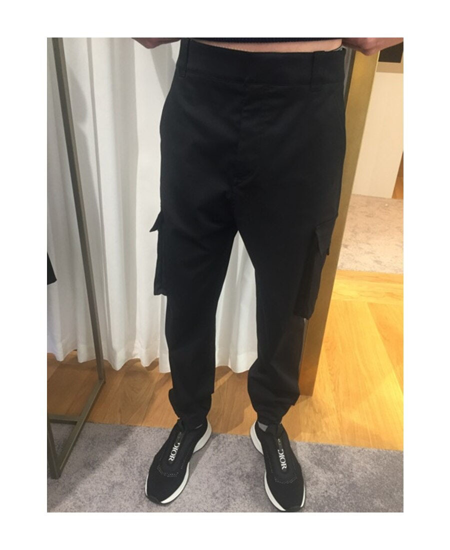 Dior Large Flip Pocket Overalls In Black