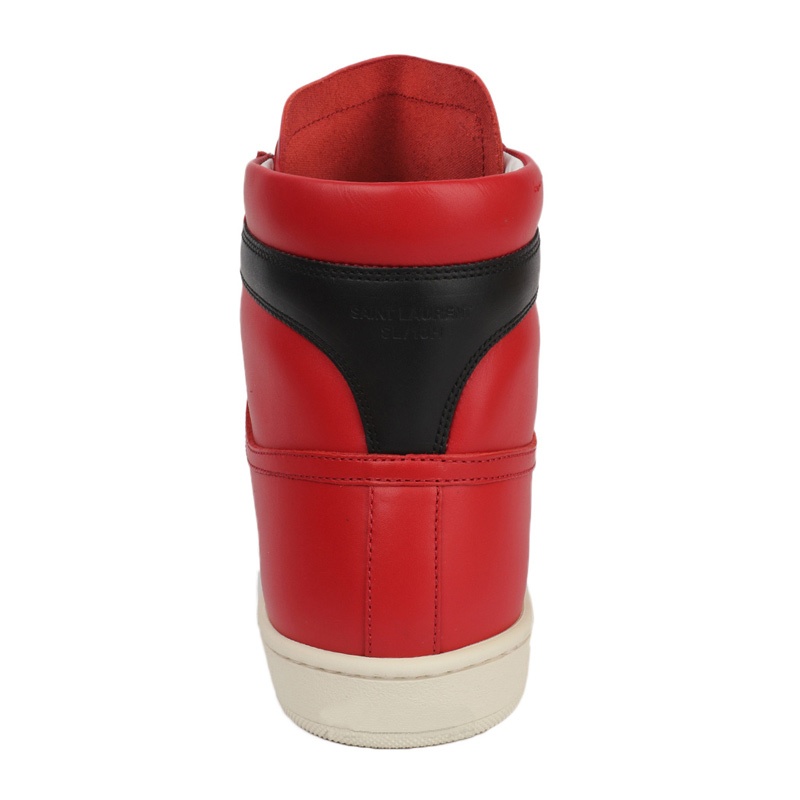 Saint Laurent High-top Leisure Sneakers In Red
