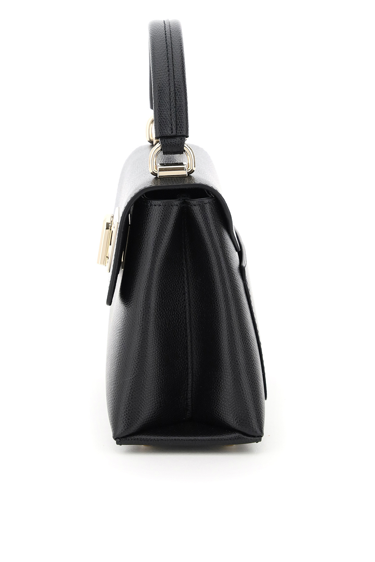 Furla 1927 Twist-lock Mini Tote Bag In Black