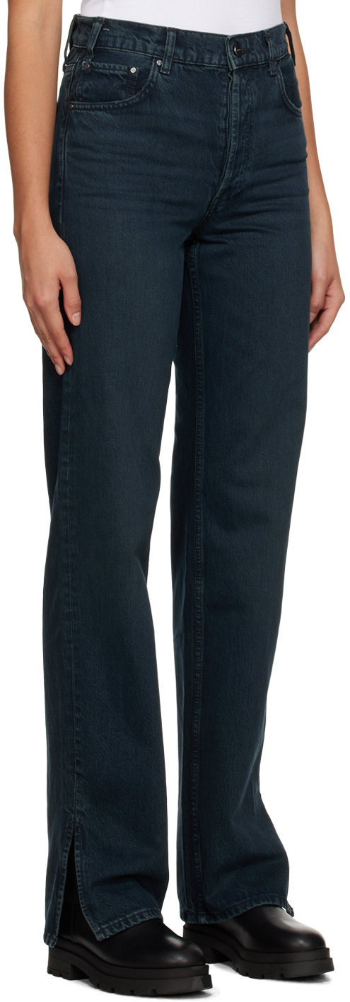 ANINE BING HIGH WAIST STRAIGHT JEANS