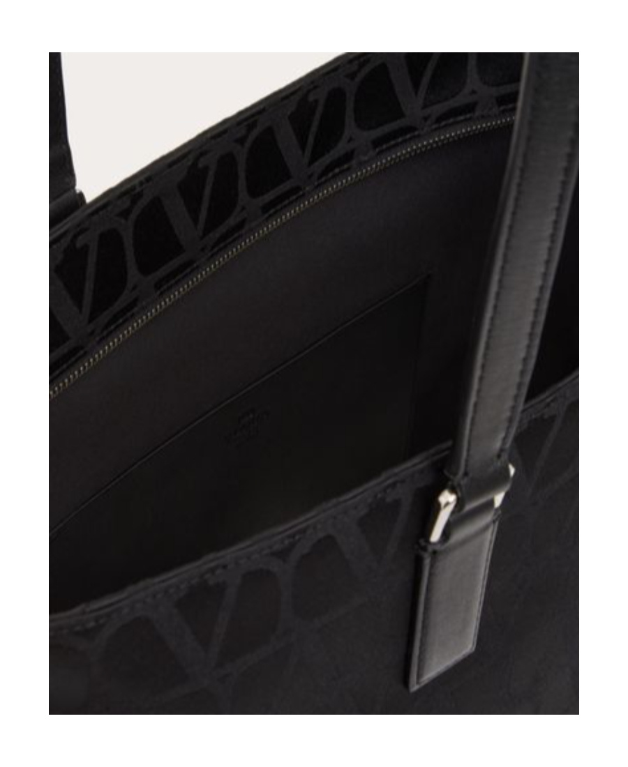 VALENTINO GARAVANI VALENTINO TOILE ICONOGRAPHE ZIP-UP TOP HANDLE BAG