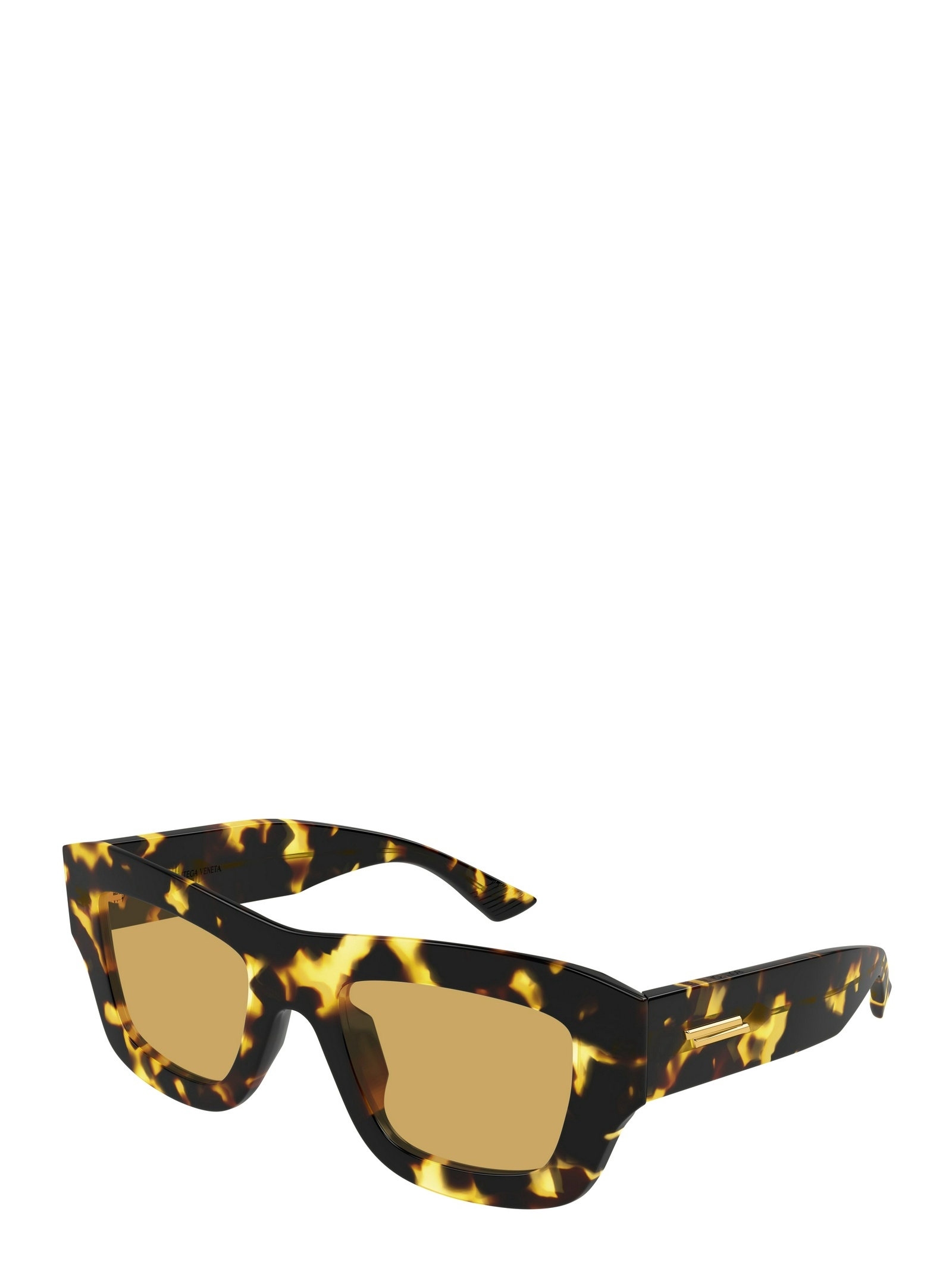 Bottega Veneta Bv1357s Linea Ribbon 003 Havana Brown Sunglasses In Multicolor