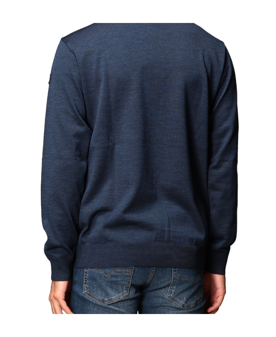 Paul & Shark Navy Blue Round-neck Sweater In Blue