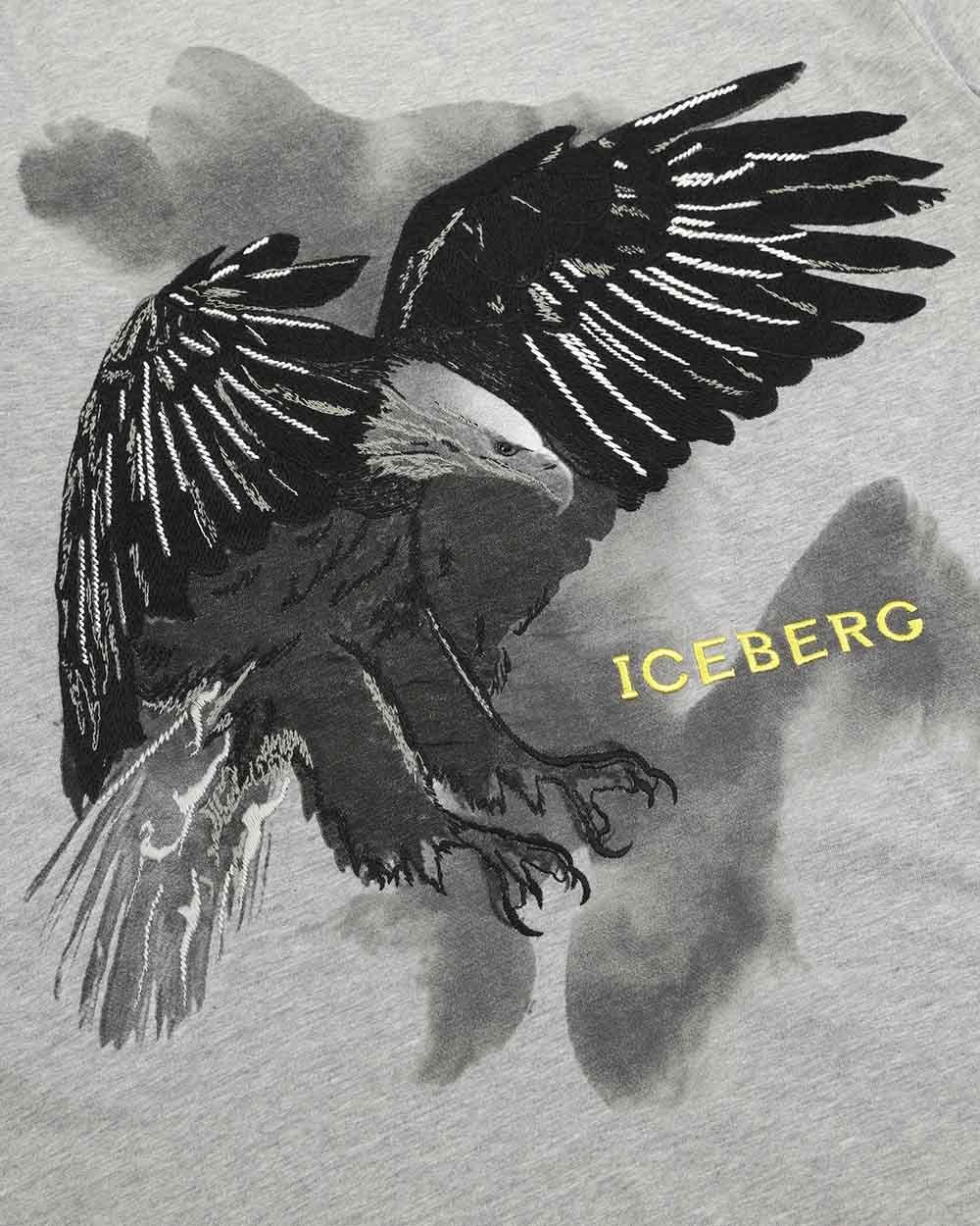 Iceberg Printed T-shirt In Gray
