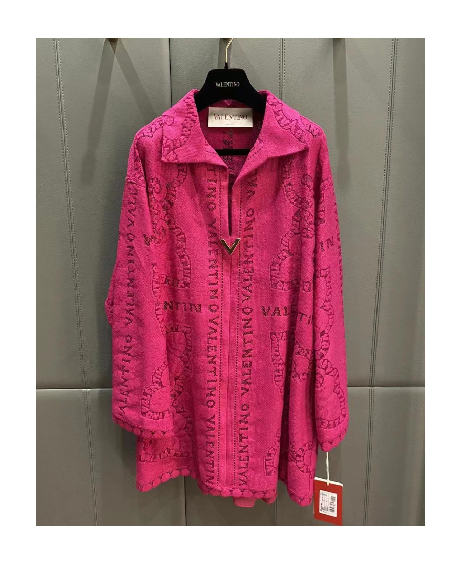 Valentino Lace Dress In Pink