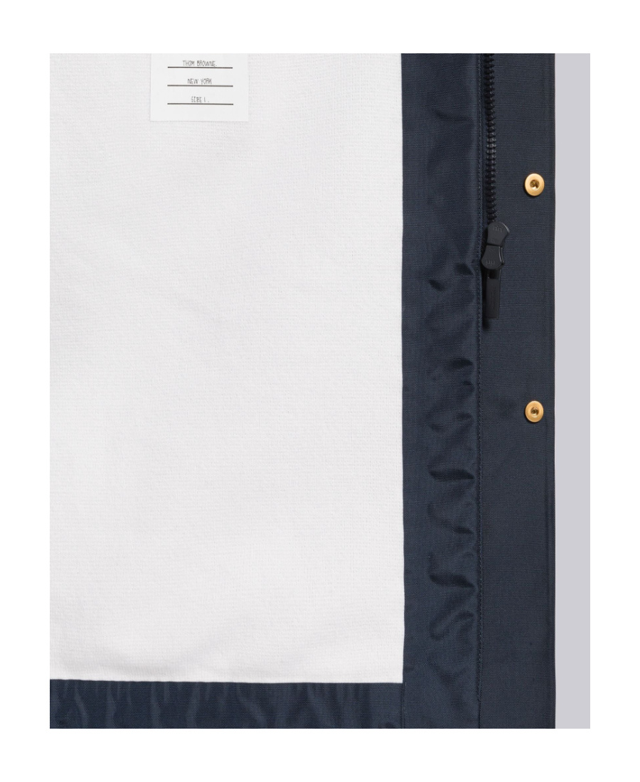 THOM BROWNE 4-BAR HOODED COAT