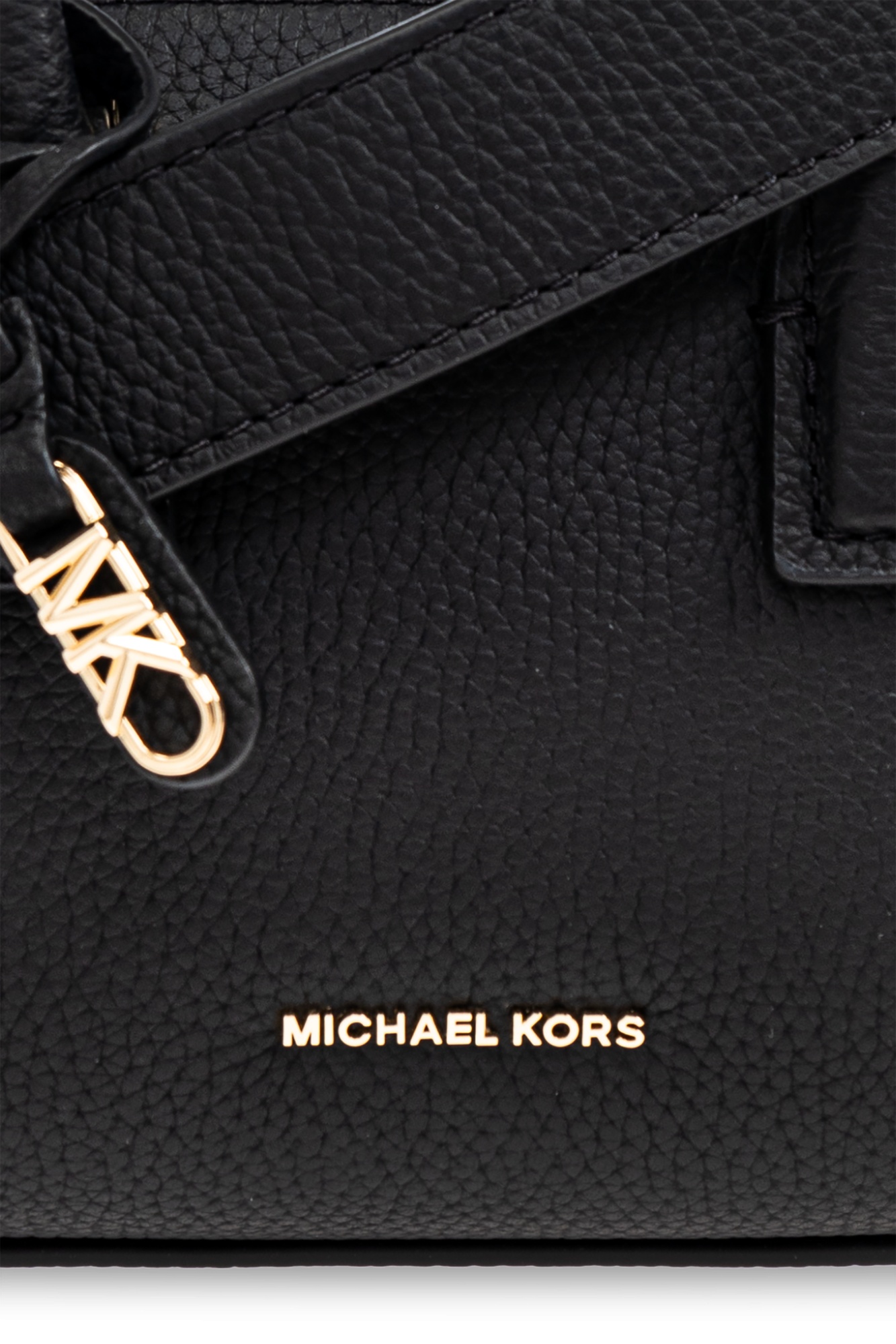 Shop Michael Michael Kors Leather Tote Bag In Black