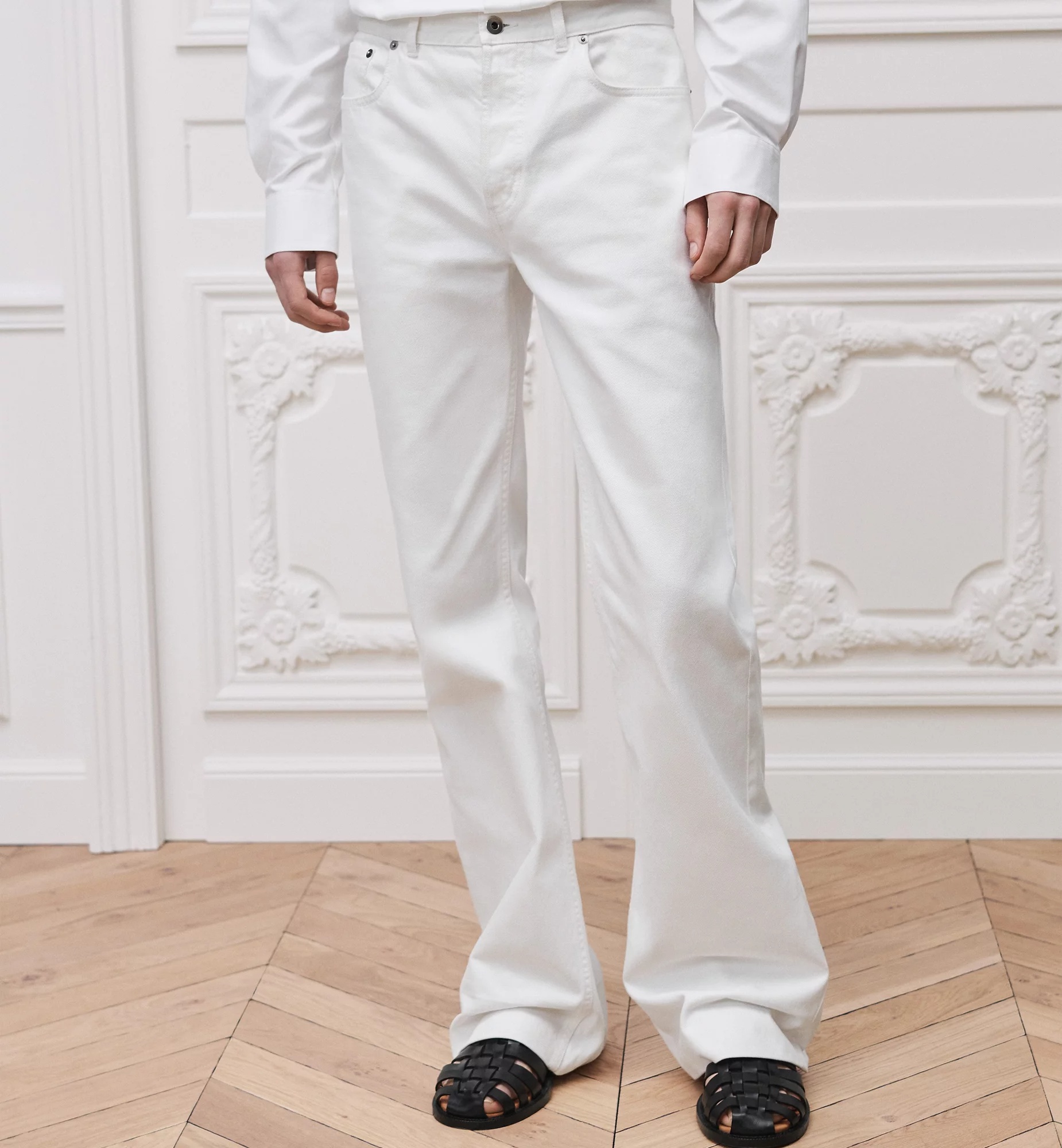 Dior Bootcut Jeans In White