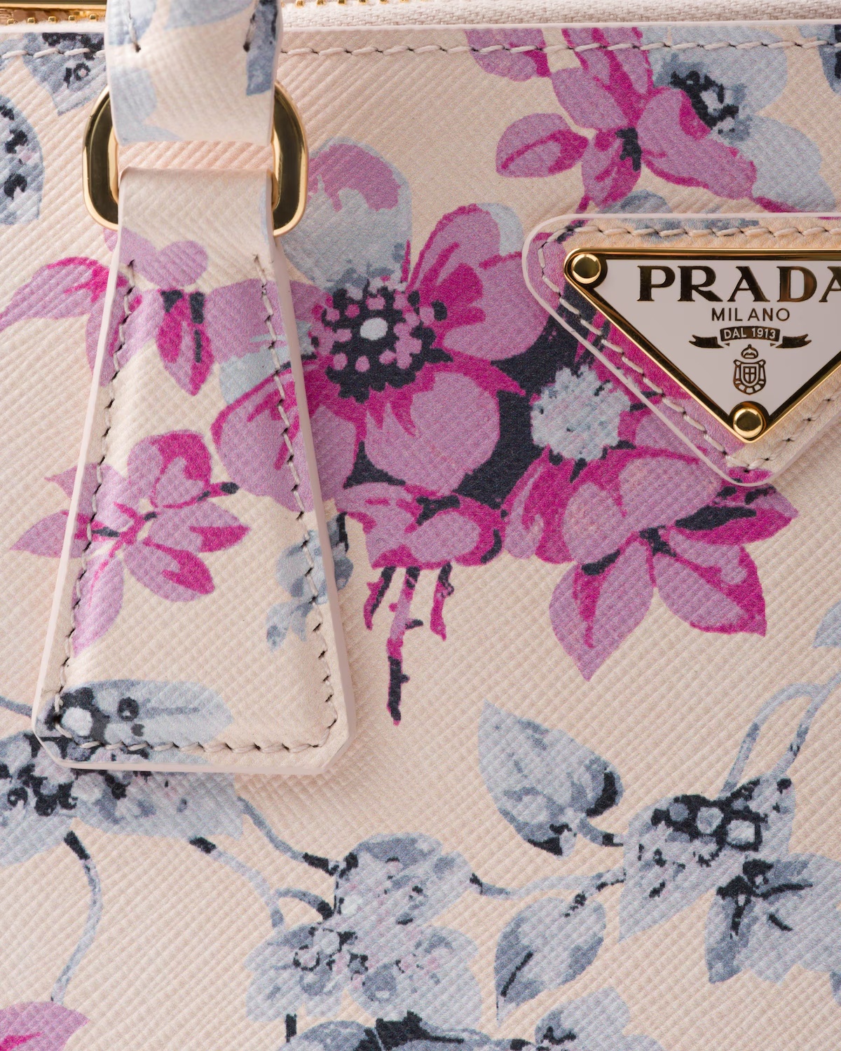 PRADA PRADA GALLERIA PRINTED SAFFIANO LEATHER BAG