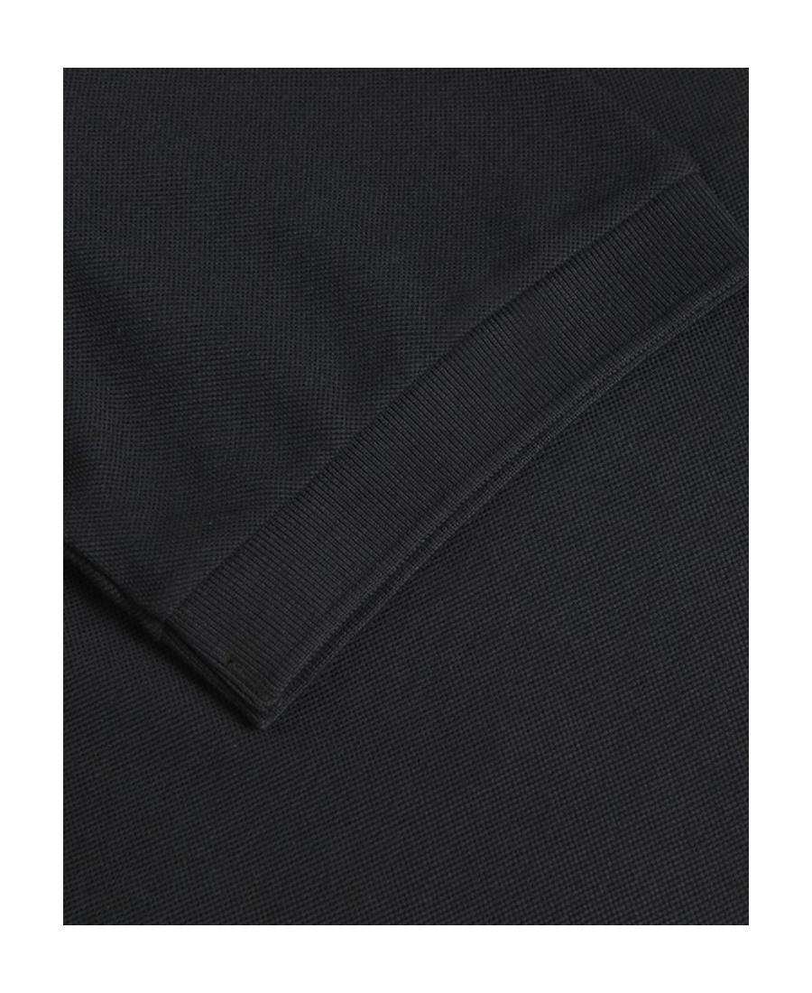 Emporio Armani Man Polo Shirt Black Size L Cotton In Black