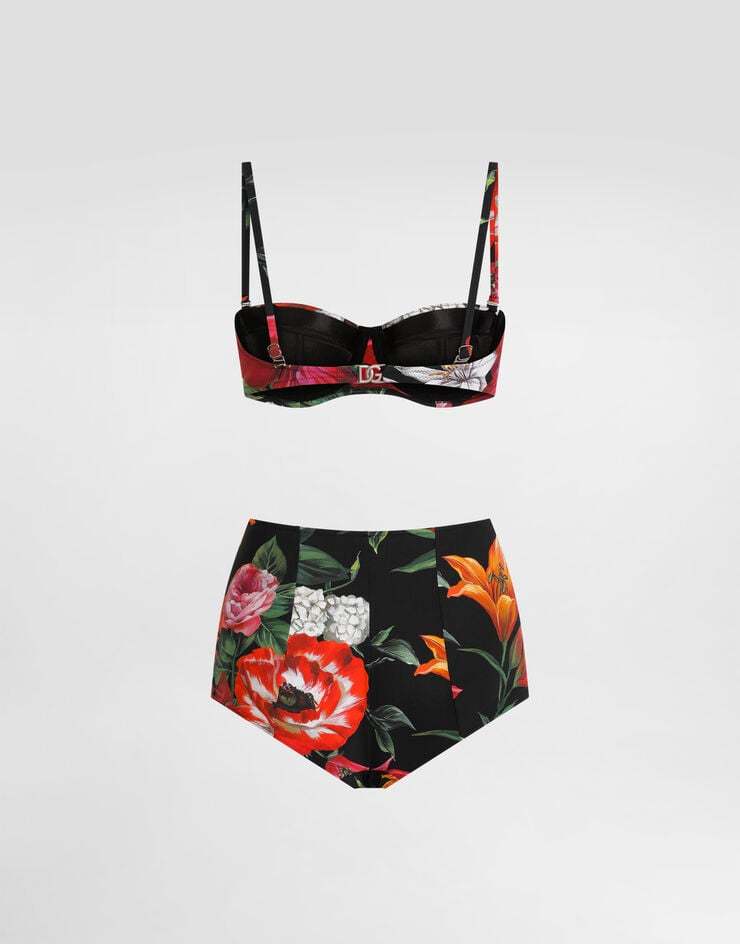 Dolce & Gabbana Dolce Gabbana Floral Printed Two-piece Swimsuit In Multi