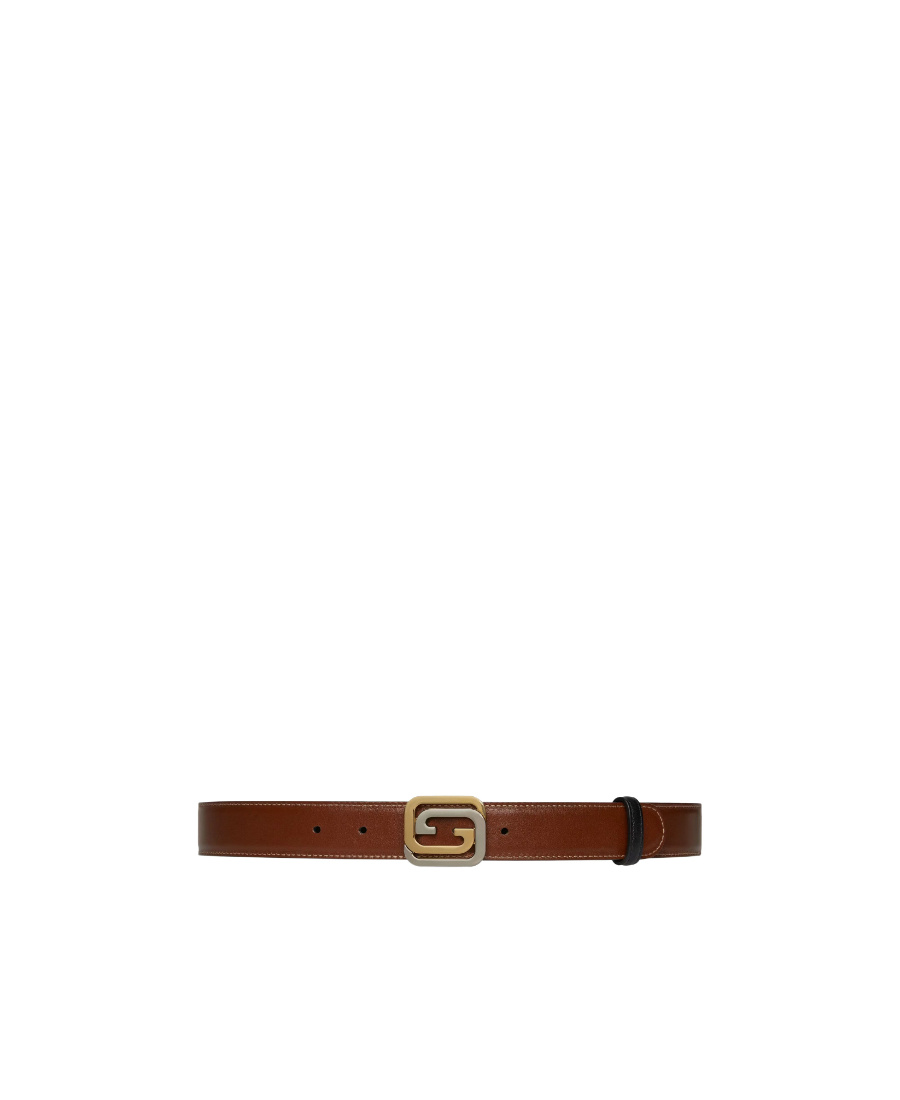 Gucci Interlocking G Buckle Belt In Black