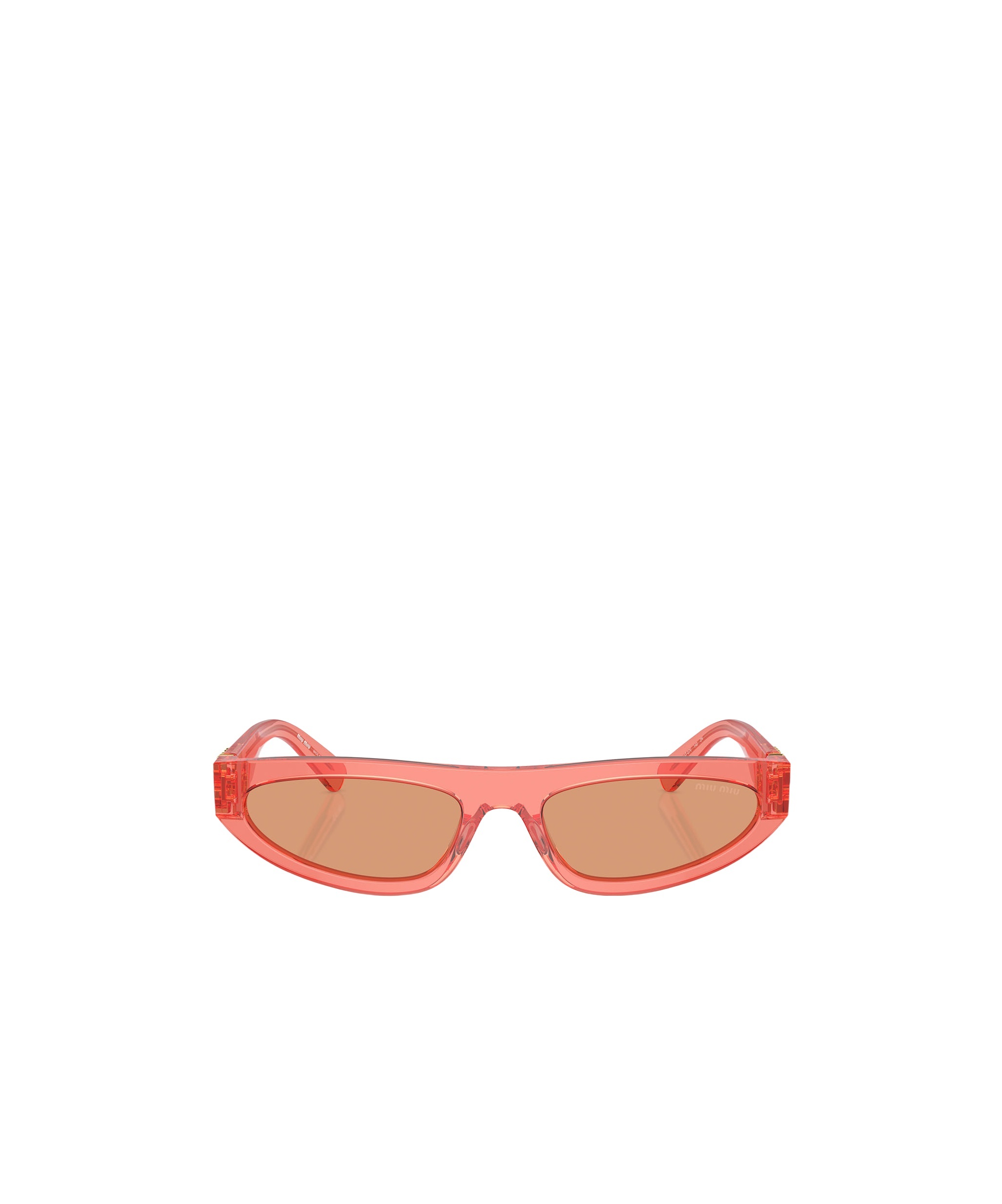 Miu Miu Mu 07zs Tulip Transparent Sunglasses In Nude