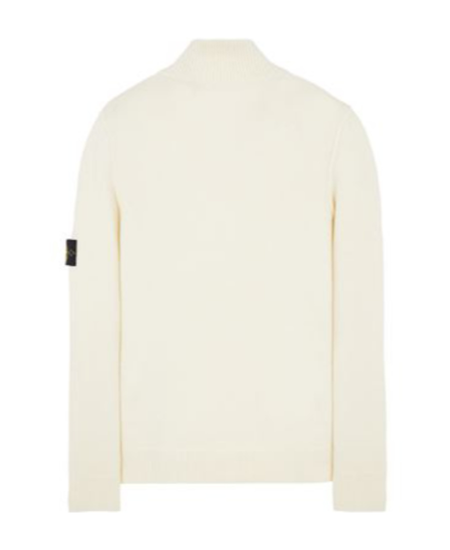 Stone Island Sweatshirt Jacket In White